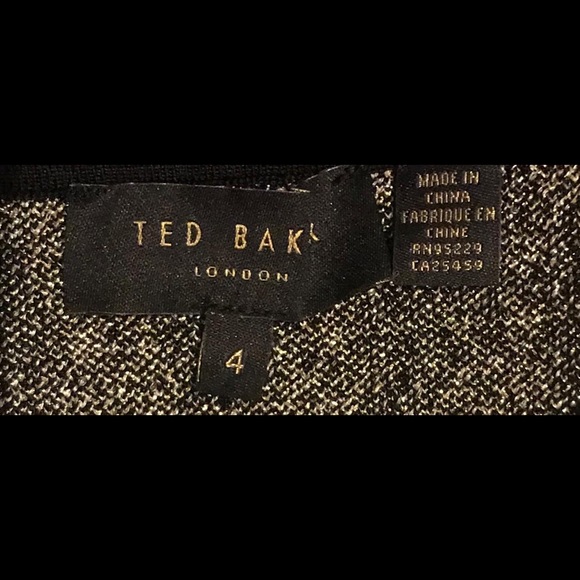 Beautiful brand new never worn black & gold dress - Picture 8 of 8